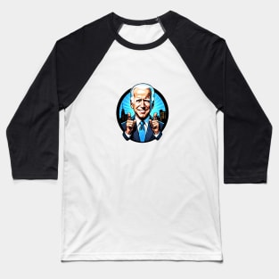 President Joe Biden Finger Pistols Baseball T-Shirt